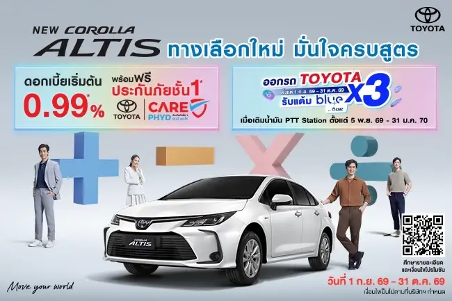 COROLLA ALTIS รุ่น HEV GR Sport, HEV Premium และ HEV Smart